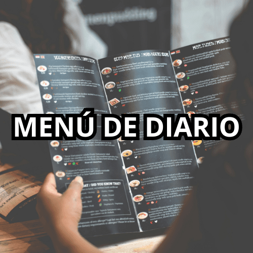 MENÚ DE DIARIO
